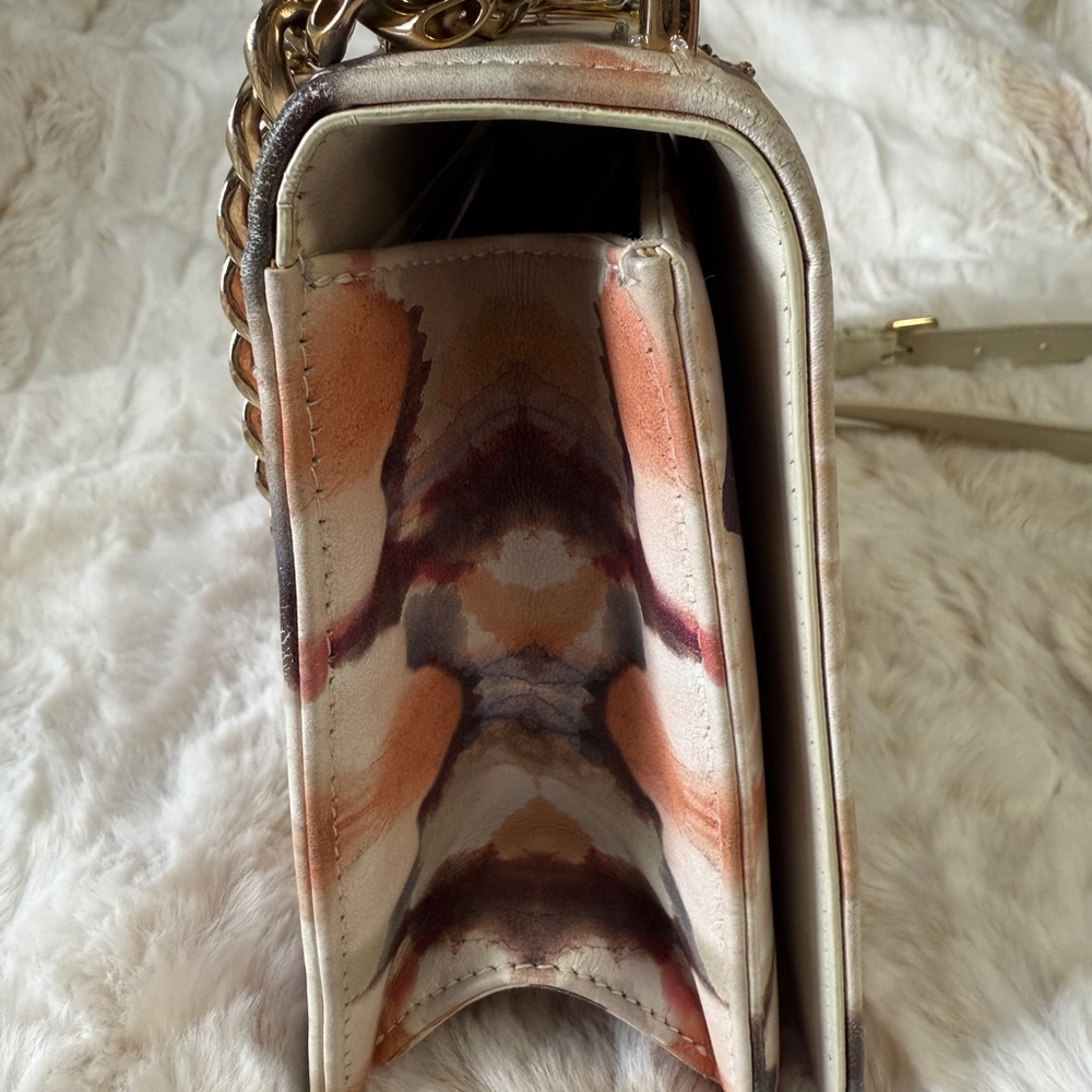 Dior Cream and Brown Crossbody Bag with Gold Chain - Picture 2 of 16